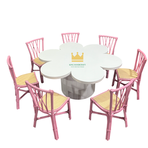 Silla Infantil de Ratán Hecha a Mano para Decoración de Fiestas de Cumpleaños, Asiento Infantil de Mimbre Hecho a Mano para Eventos - Product Image 1