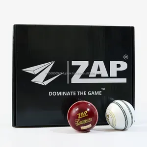 Premium Plus Alum Curtido Cuero ZAP League Cricket Ball Dynamic Sport Equipment-Los mejores precios para la venta - Product Image 5