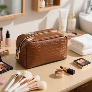 Bolsa de Maquillaje Portátil Personalizada con Logotipo 2026, Bolsa de Cosméticos de Gran Capacidad, Bolsa de Aseo en Venta a Precio Razonable - Product Image 1