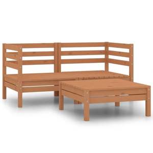 Conjunto de Muebles de Jardín Plegables Rústicos Cuadrados - Product Image 1