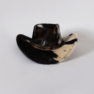Chapeau de cowboy personnalisé en cuir de vachette, logo personnalisé, imperméable, large bord, fait main, style western, couvre-chef formel - Product Image 5