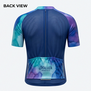 MALUZA INDUSTRIES Maillot de cyclisme professionnel OEM personnalisé pour homme, respirant, séchage rapide, antibactérien, protection UV, léger, VTT - Product Image 2