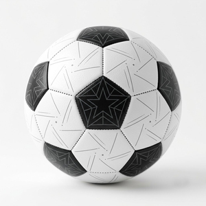 Ballon de football personnalisé avec panneaux de couleur, texture de match officielle, matériau extérieur, taille 5, excellent aspect - Product Image 1