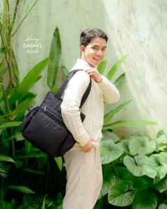 Premium Square Canvas Totepack with Convertible Tote <b>Backpack</b> Style Laptop Sleeve & Functional Pockets - Product Image 4