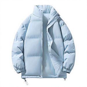 Wholesale <b>Mens</b> Puffer Jacket Fall Winter Puffer Jacket Wholesale Hoodless Puffer Jacket For US Luxury Labels - Product Image 2