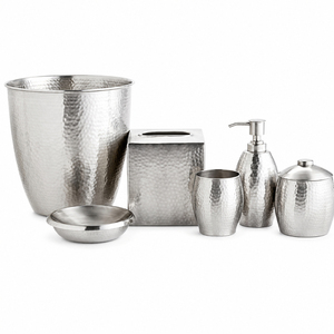 Wholesale Luxury Stainless Steel <b>Bathroom</b> <b>Accessories</b> <b>Set</b> Eco-Friendly Modern Metal Hotel <b>Bathroom</b> Vanity Organizer <b>Set</b> On Sale - Product Image 2