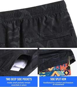 Pantalones Cortos Deportivos para Hombre Superior International de 5 Pulgadas, 2 en 1, de Secado Rápido, para Gimnasio y Entrenamiento - Product Image 3