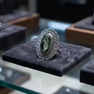 925 Sterling Silver Seraphinite Gemstone Ring Handmade Cocktail Ring Bezel Setting Oval Shape Unisex Everyday Wear - Product Image 3