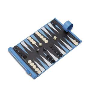 Jeu de backgammon de voyage en cuir PU enroulable, plateau d'échecs pliable unique pour l'extérieur - Product Image 5