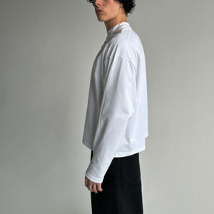 T-shirt à manches longues OEM pour homme, 100 % coton jersey, col rond, style streetwear décontracté, coupe classique, imprimé lettres sur le devant - Product Image 3
