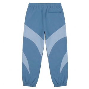 Nuevas tendencias, conjunto de pantalones cortavientos de nailon para hombre con logo personalizado en negro con paneles grises, para verano, estilo vintage, chaqueta de streetwear. - Product Image 5