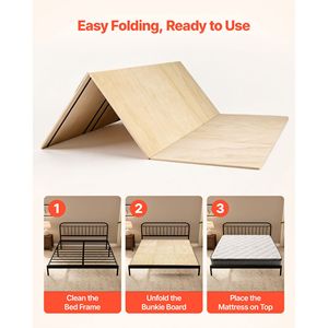 Bunkie Board per Materasso Cal King 69.7 X 81.9 Pollici, Supporto Pieghevole per Materasso in Nylon e Compensato con Bordi Arrotondati Anti-Deformazione - Product Image 6
