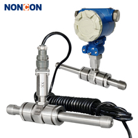 Débitmètre numérique à capteur mécanique 4 chiffres en acier inoxydable pour liquides (diesel, eau, alcool) avec précision de 1 %