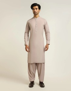 Elegante Shalwar Kameez Tradicional Indio de Algodón de Alta Calidad para Hombre |   Ropa para Fiestas y Eventos de Boda Sin Arrugas - Product Image 1