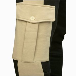 Pantalon cargo noir signature pour homme - Product Image 2