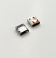 Konektor USB H-DMI Tipe D 19-Pin LITE, Pemasangan Permukaan, Sudut Kanan, Female, Sesuai RoHS/ELV, Model 182619-0250-A7A Audio
