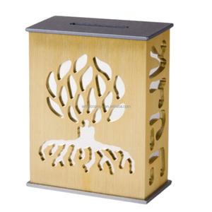 Custom Logo Acrylic Tzedakah <b>Box</b>: Personalized <b>Donation</b> Collection Charity <b>Box</b> for Jewish Philanthropy - Product Image 2