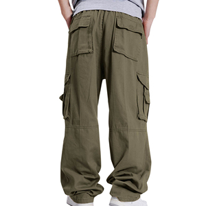 Pantalon cargo pour homme à marque privée, coupe décontractée, multi-poches, style streetwear, fabrication sur mesure, vente en gros, OEM, ODM - Product Image 4