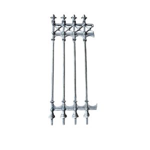 Balustre en fer forgé moderne élégant et personnalisé, élément décoratif durable en métal forgé pour escalier, usage architectural extérieur - Product Image 1