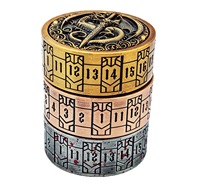 Cylindre rotatif pour dés de jeu D20 en métal, dés rotatifs portables pour jeux de rôle sur table
