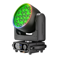 SHEHDS 19x20W RGBLAC Luz de Escenario Móvil con Efecto Beam Wash DMX512 Zoom Luces DJ para KTV Fiesta Bar Concierto