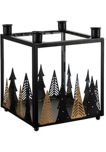 Juego de Portavelas de Reno Metálicos Modernos con Trineo, Decoraciones Navideñas, Diseño Artesanal - Product Image 5