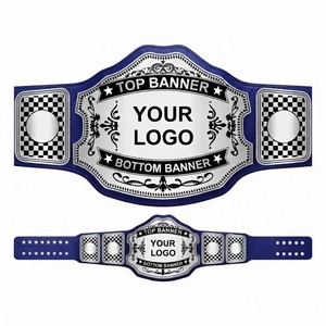 Ceinture de championnat de lutte personnalisée avec plaque métallique et espace pour logo, équipement sportif, ceinture de championnat sur mesure - Product Image 5