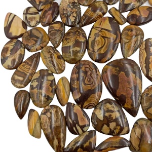 พลอยแจสเปอร์ธรรมชาติจากออสเตรเลียแบบคาโบชอง |   พลอยแจสเปอร์สีน้ำตาลแบบเม็ดเดี่ยว |   ผู้จัดจำหน่ายสินค้าขายส่งจำนวนมากสำหรับการทำเครื่องประดับ - Product Image 4