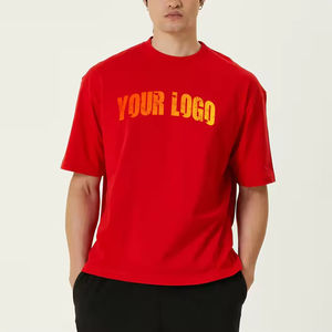 Camisetas Extra Grandes para Hombre, Personalizadas, con Estampado por Transferencia de Calor, Cuello Redondo, Ecológicas, 100% Algodón, para un Estilo Oversize, OEM ODM - Product Image 3