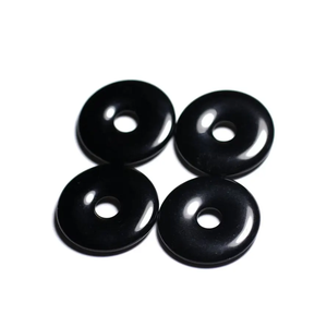 Donuts de Cristal Natural, Donuts de Obsidiana Negra, Piedras Preciosas, Gemas de Cristal, Gemas de Reiki, Donuts Curativos, Ágata, Mayorista - Product Image 2