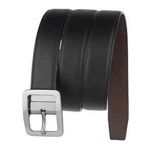 Nuevo Cinturón de Cuero para Hombre de Color Sólido con Ajuste Cómodo, Nuevo Diseño y Color Personalizados con Hebilla de Acero - Product Image 2