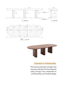 VIAMOS Wood Quiet Dining Table Set 12 Seater Luxury Wooden Dining Furniture Fabric Alaska-11 - Linen <b>Upholstery</b> Chair - Product Image 6