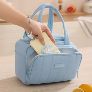 Professional Large Capacity Sky Blue <b>Insulated</b> Picnic Bag Waterproof Thermal <b>Lunch</b> <b>Box</b> for Outdoor Travel and Camping - Product Image 5
