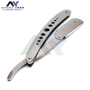 Navaja Profesional de Acero Inoxidable con Bloqueo Giratorio para Hombres, para Corte de Cabello, Barba y Cejas, Herramienta Manual para Recortar y Arreglar - Product Image 6