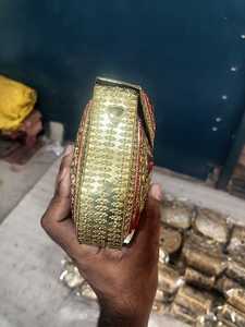 Pochette de luxe en mosaïque Kundan pour femme, faite à la main, pour mariage, soirée, mariée, sac à main traditionnel ethnique, mode - Product Image 6
