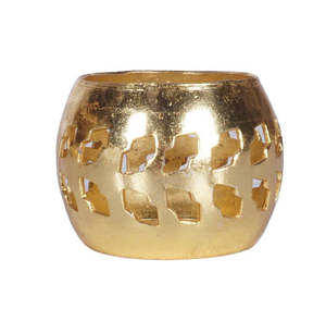 Anillo para Servilletas con Diseño de Diamante, Anillos para Servilletas de Alta Calidad con Corte Láser, Anillos para Servilletas Dorados con Diseño Circular Hueco Estilo Occidental - Product Image 2