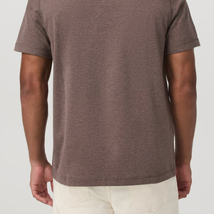 T-shirt moderne pour homme avec logo, design décontracté, tendance, couleur unie, col rond, pour la collection été - Product Image 5