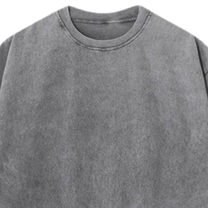 เสื้อยืดสตรีทแวร์ผู้ชายทรงหลวมไหล่ตก ผ้าฝ้าย พิมพ์ลายกราฟิก รับผลิตจำนวนมากแบบ OEM - Product Image 5