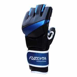 Gants de combat UFC MMA en cuir véritable pour la compétition, rembourrage en mousse souple, artisanat supérieur, gants de grappling MMA - Product Image 2