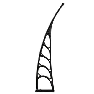HT 300 X 100 Plaque marron et support noir pour protection de pluie domestique, accessoires de toit pour portes et fenêtres, même code 04553002 - Product Image 2