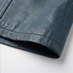 Jupe courte en similicuir taille haute pour femme, coupe trapèze, boutonnée sur le devant, style moto, couleur unie - Product Image 6