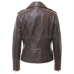 Veste courte en cuir tendance pour femmes, coupe élégante, tendance moderne, tenue d'hiver, vêtements élégants pour femmes - Product Image 2