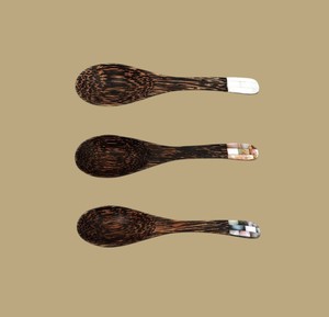 Cuchara de Madera Natural Elegante con Incrustaciones de Madreperla Hechas a Mano, Cuchara para Servir, Vajilla al por Mayor - Product Image 4