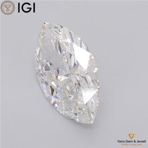 Diamante Suelto de 4.02 Quilates, Cultivado en Laboratorio CVD, Forma Marquise, Color F, VVS2, 15.26 MM, Certificado IGI y para Joyería Única - Product Image 6