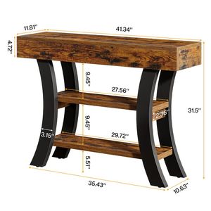 <b>Console</b> <b>Table</b> with Storage Space for Entrance <b>Sofa</b> Lobby or Storage Desk Use - Product Image 6