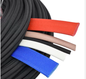 SUNBOW HTG-002 - Fundas Protectoras de Tubo Trenzado de Fibra de Vidrio Resistentes a Altas Temperaturas, Colores Personalizados, Voltaje Nominal de 1 KV - Product Image 1