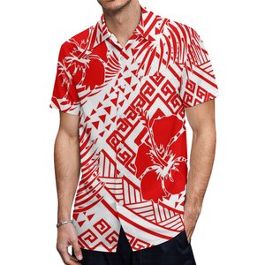 <b>Men's</b> Green Geometric Print Hawaiian <b>Dress</b> <b>Shirt</b> Short Sleeve Satin Breathable Eco-Friendly Summer Loose Fit Turn-down Collar - Product Image 6