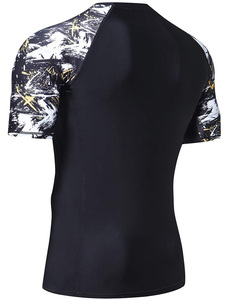 Factory OEM Custom Unisex Rashguard Sublimation All Over Print UV Protection <b>Compression</b> Polyester Wholesale Made OEM Wholesale - Product Image 3