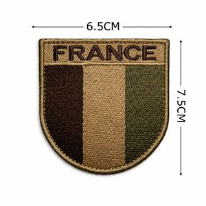 Parche Bordado Personalizado con la Bandera Nacional Francesa, Encaje de PVC 3D con Gancho y Bucle para Coser Ropa, Colección de Banderas Nacionales Europeas - Product Image 2