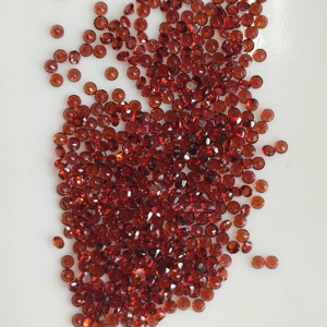 Granat rouge naturel 2,75 mm, taille brillant ronde, qualité supérieure, pierre précieuse en vrac avec trou de 1 mm, taille personnalisable pour la fabrication de bijoux - Product Image 3